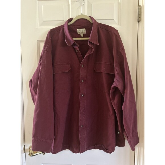 Cabela's Other - Cabelas Shirt Mens 3XL Red Button Up Flap Pockets Outdoor Thick Heavy